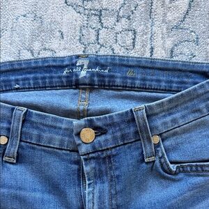 7 For All Mankind Light Blue High-Rise Jeans